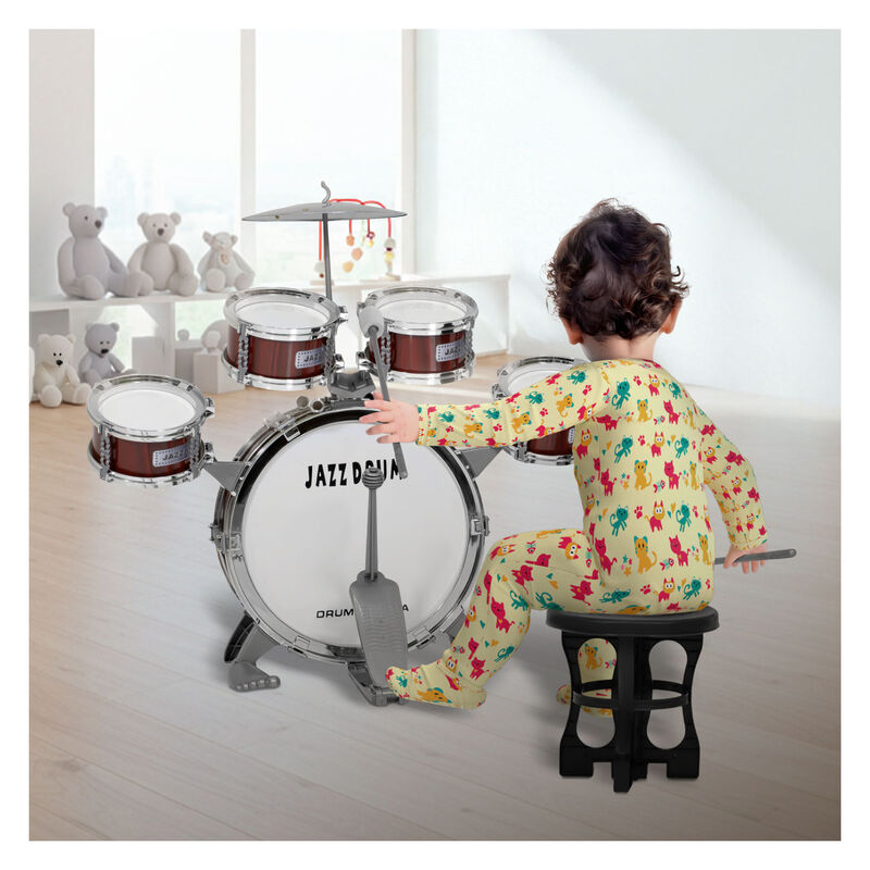 Bateria Musical Infantil Juguete Ni&ntilde;os 7 Piezas... image number null