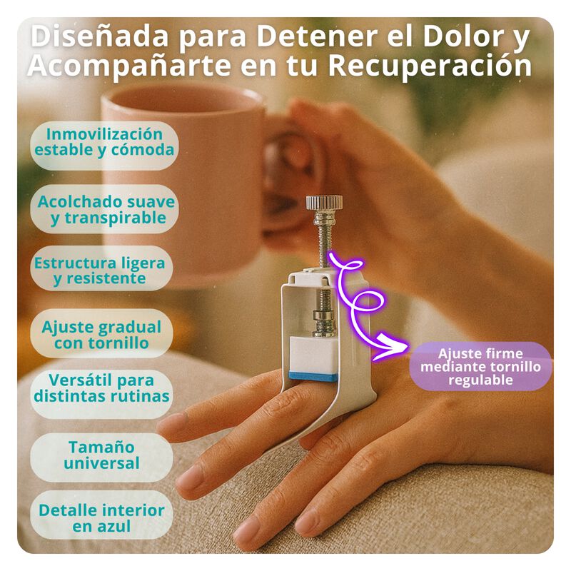 Ortesis Ajustable para Dedo con Tornillo y Reso... image number null