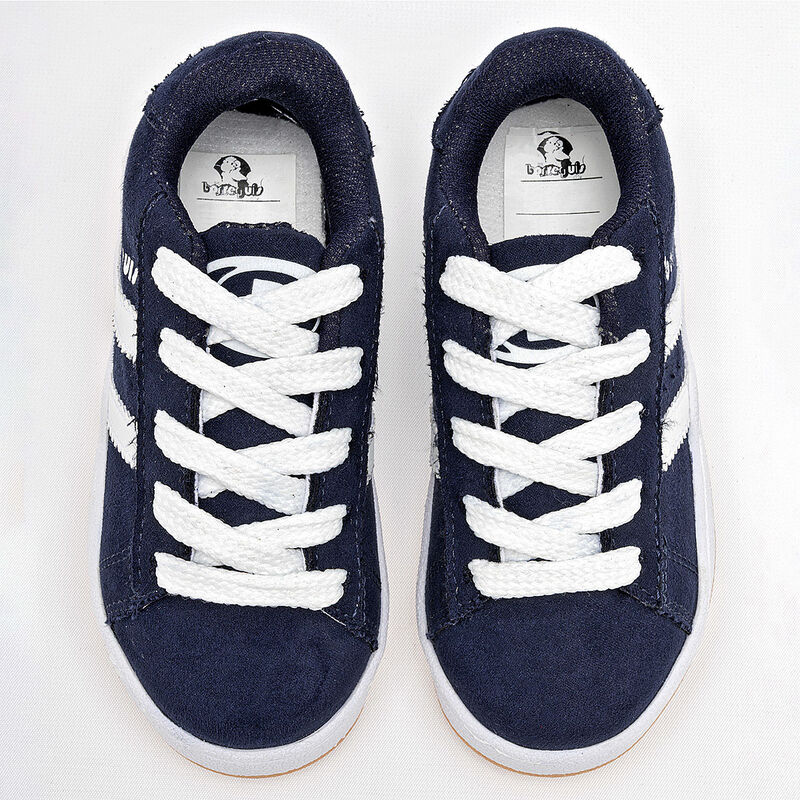 Borreguis Tenis urbano para ni&ntilde;o. Marino blanco image number null