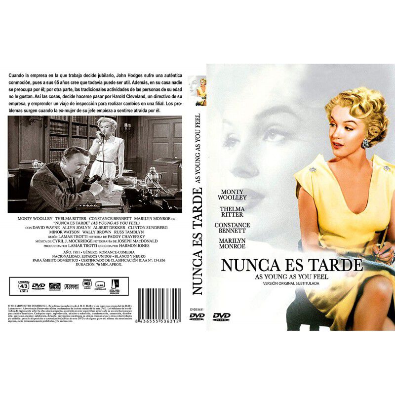 Nunca Es Tarde Dvd 1951 As Young As You Feel [d... image number null