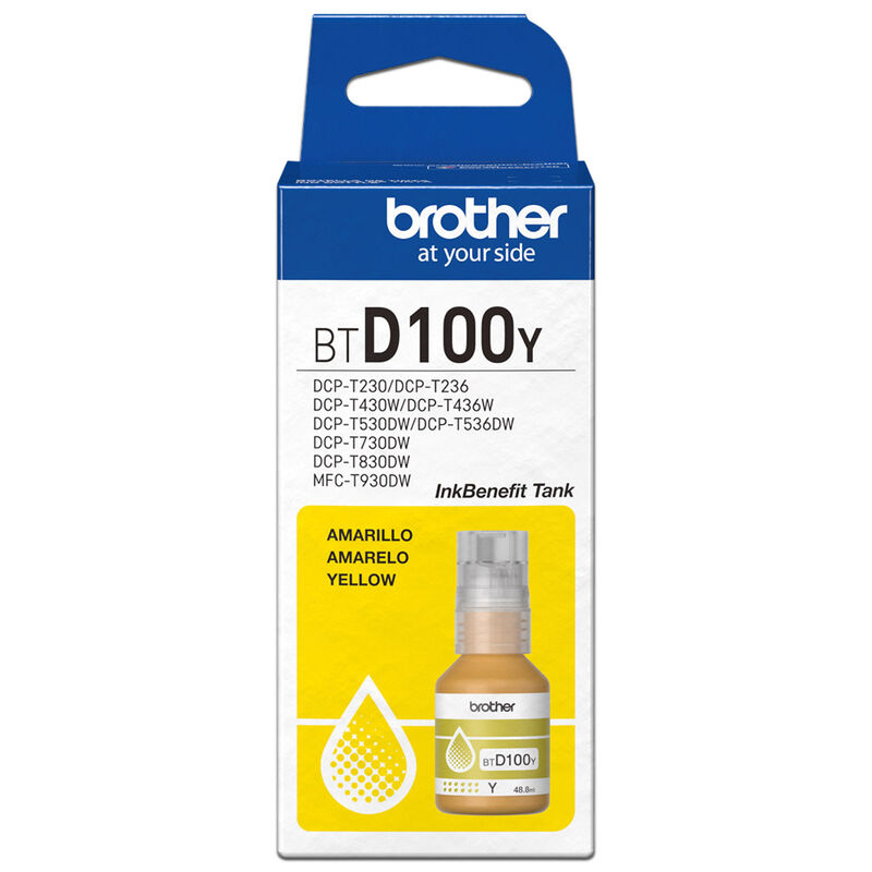 Botella de Tinta Brother BTD100Y, Ultra Alto Re... image number null