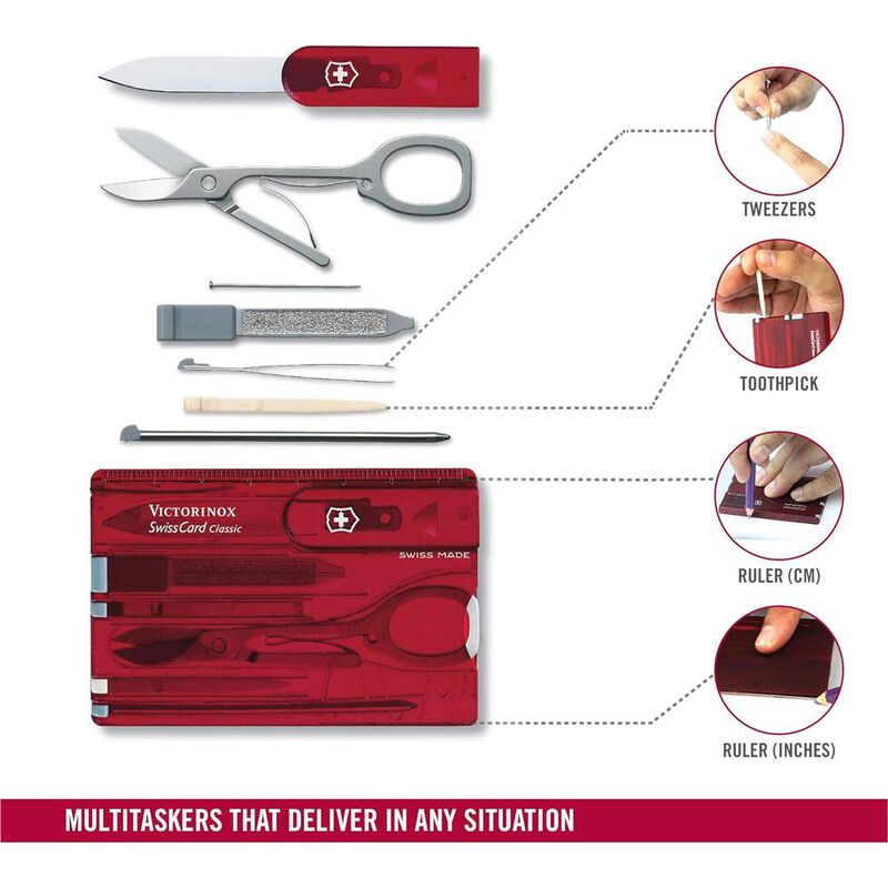 NAVAJA MULTIHERRAMIENTA SWISS CARD CLASSIC 10 F... image number null