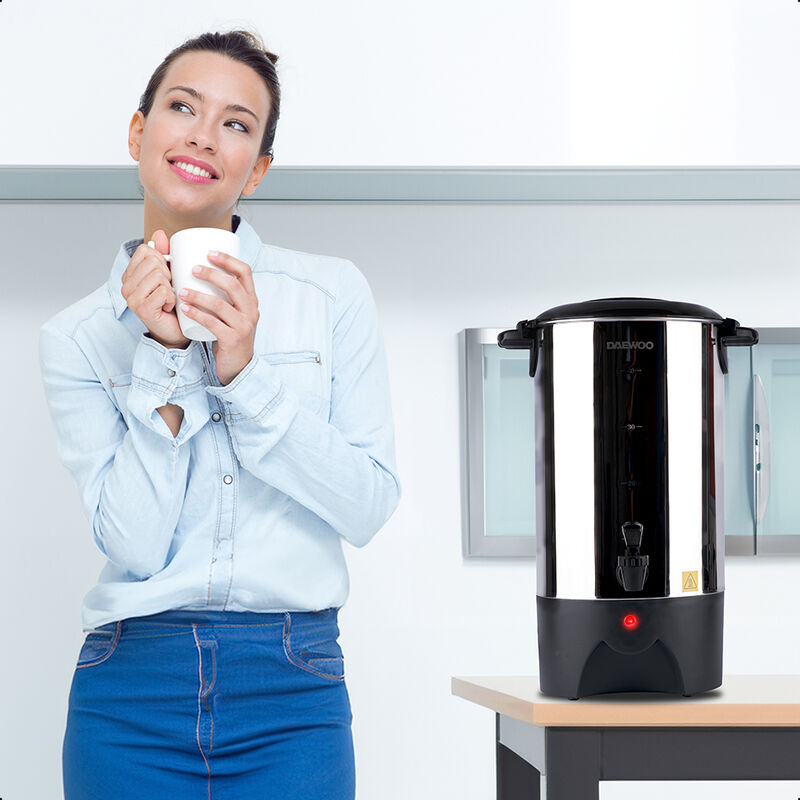 Cafetera el&eacute;ctrica urna DAEWOO 6L 40 tazas acer... image number null