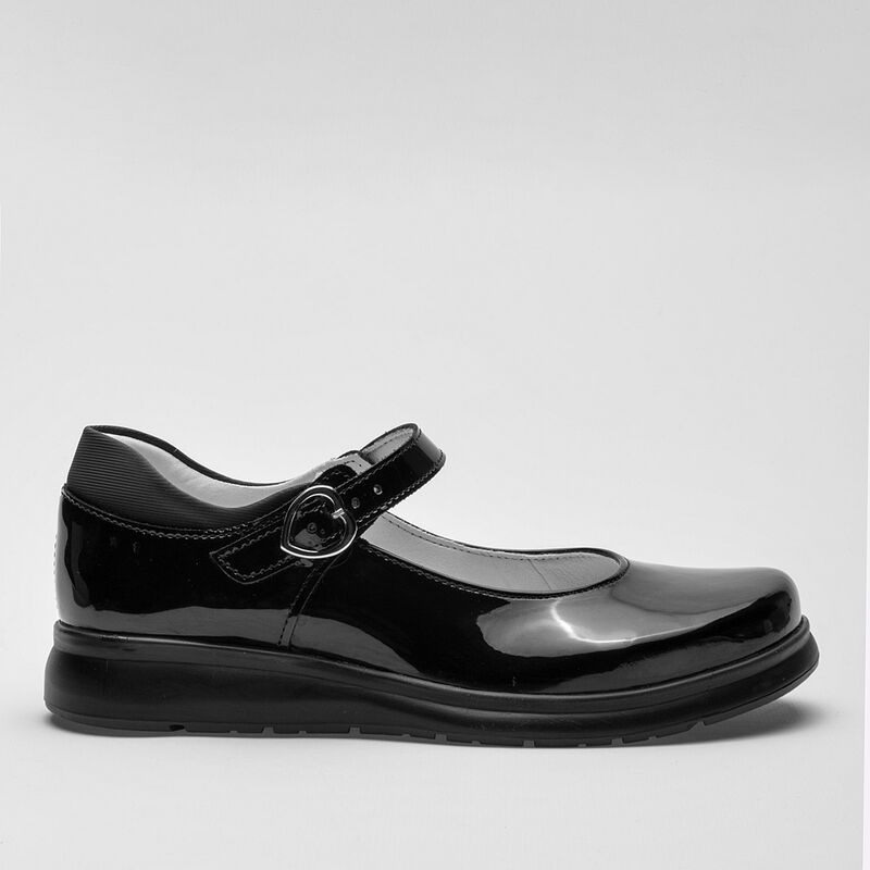 Yuyin Zapato Escolar Para Ni&ntilde;a Negro Charol Cod... image number null