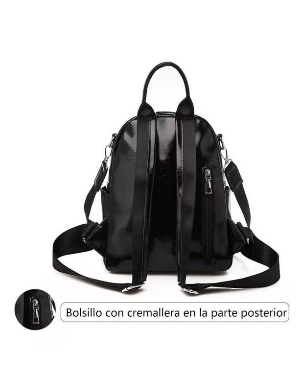 Bolsa Backpack Pink Brule W-pack De Cuero Para ... image number null