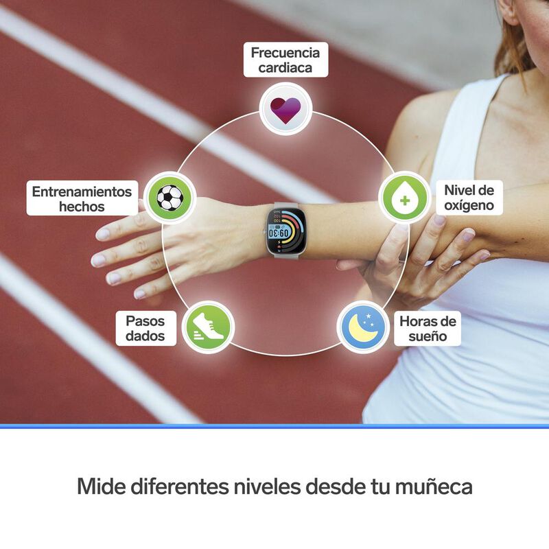 Smart Watch Bluetooth Touch, 1.6", 22 mm color ... image number null