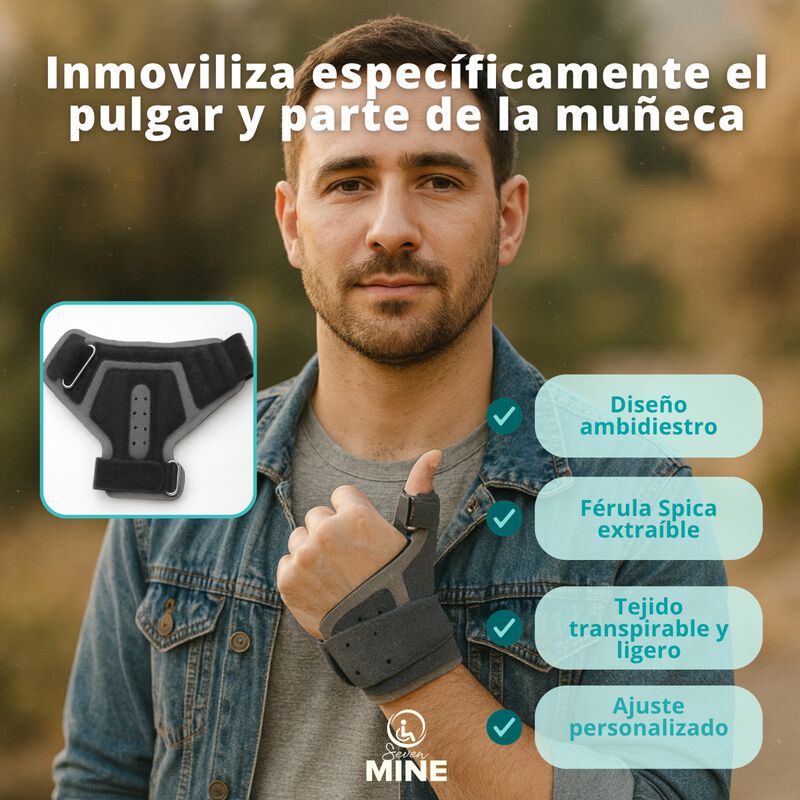 Mu&ntilde;equera con F&eacute;rula para Pulgar Spica | Soport... image number null