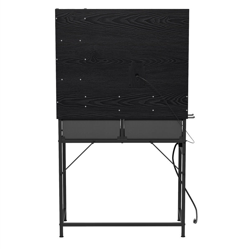 Tocador Maquillaje Negro con Espejo LED image number null