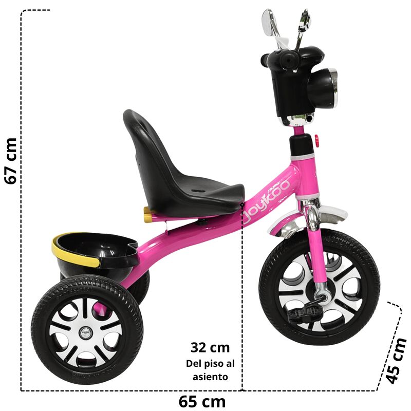 Triciclo para Ni&ntilde;os Faro con Luz y Sonido Espej... image number null