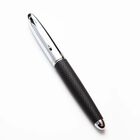 Pluma Bizzarro Negro Con Plata-tinta Azul Gua-pl-517p