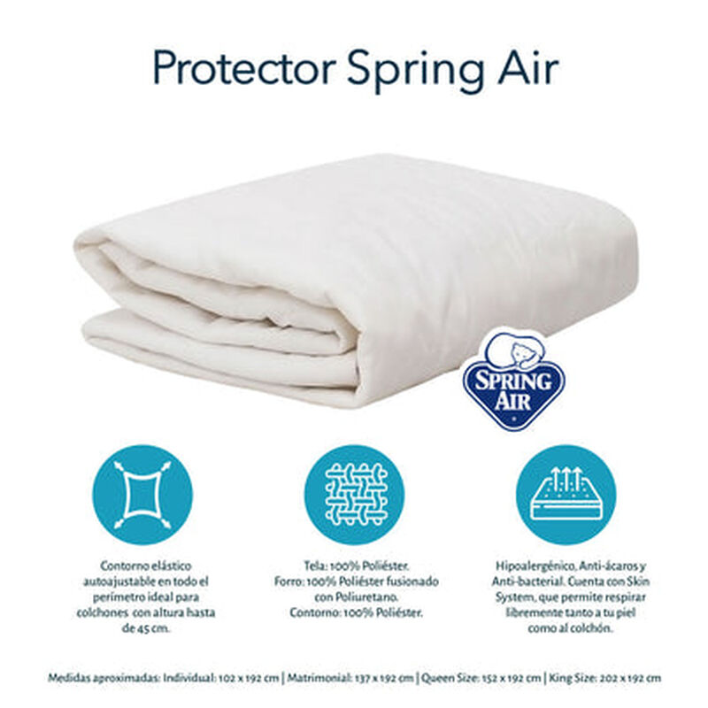 Protector de Colchón Impermeable Queen Size Spr... image number null