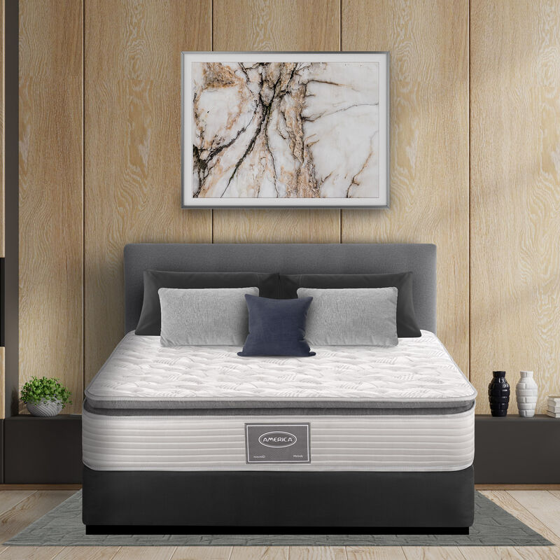 Colch&oacute;n Queen Size Am&eacute;rica Melody + 2 Almohadas image number null