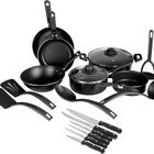 Bater&iacute;a De Cocina Ekco 70001377 Serum 19 Piezas Negro Con Antiadherente Syp