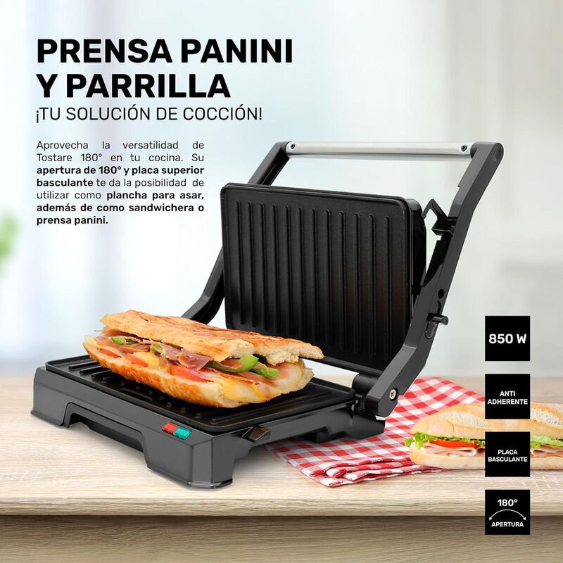 Sandwichera Parrilla Grill Taurus Tostare 180&deg; ... image number null