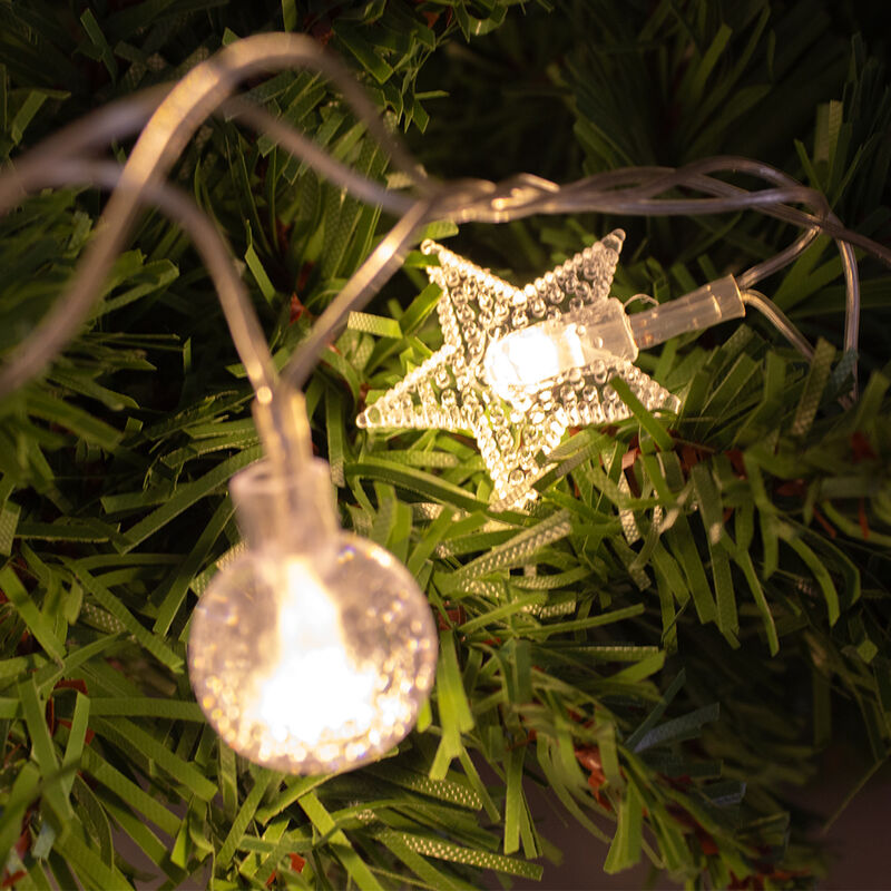 Luces LED 50 Figuras Navide&ntilde;as Luz Calida Cable... image number null