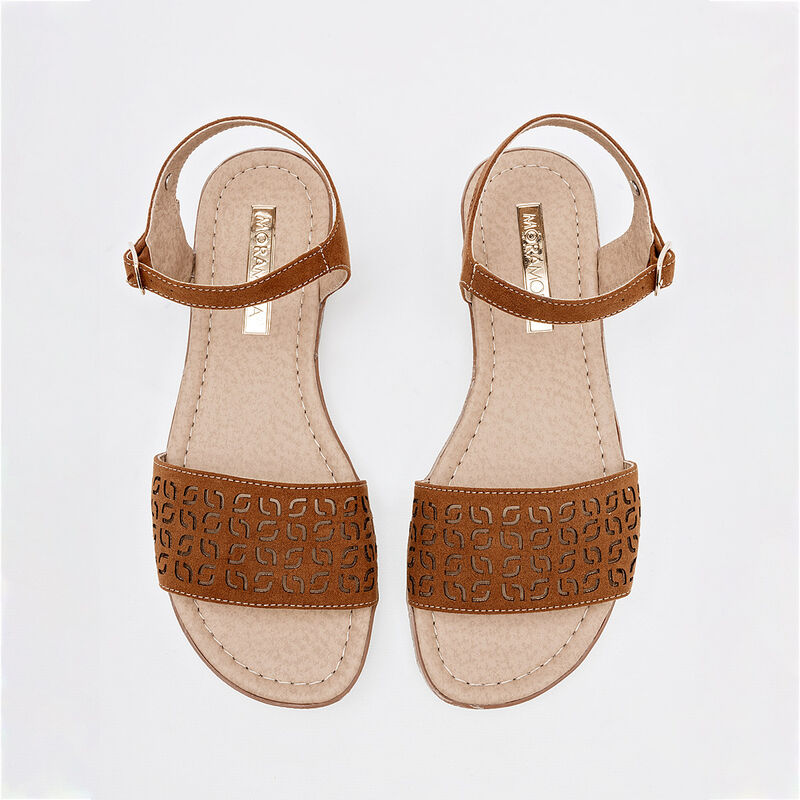 Moramora Sandalia para mujer camel image number null