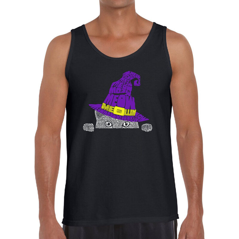Tank Top Word Art Para Hombre - Gato de Bruja A... image number null