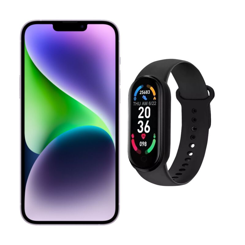 iPhone 14 128GB Lila E-SIM Reacondicionado + Br... image number null