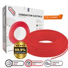 Cable Thw-ls/thhw-ls Ce Rohs 14 Awg En Caja Color Rojo 100m