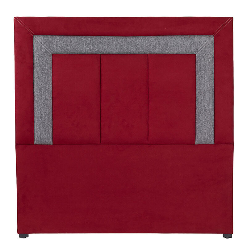 Cabecera Matrimonial Dicasa Bora Rojo-Gris image number null