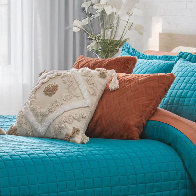 Colcha Neo Esmeralda Azul King Size Fundas Deco... image number null