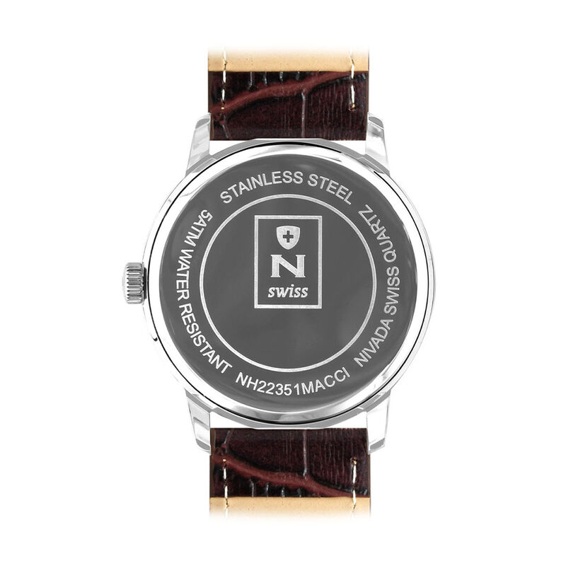 Reloj Nivada Corporate Cab Ac/Piel Carat Caf&eacute; I... image number null