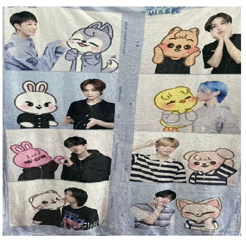 Exclusiva! Cobija Frazada Ultra Suave Stray Kid... image number null