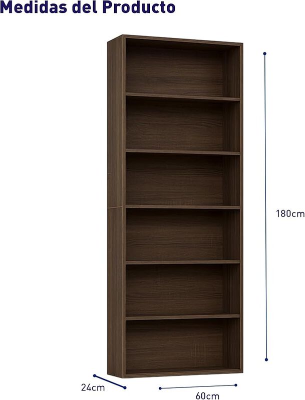 Librero, Estante Organizador con 6 Compartimien... image number null