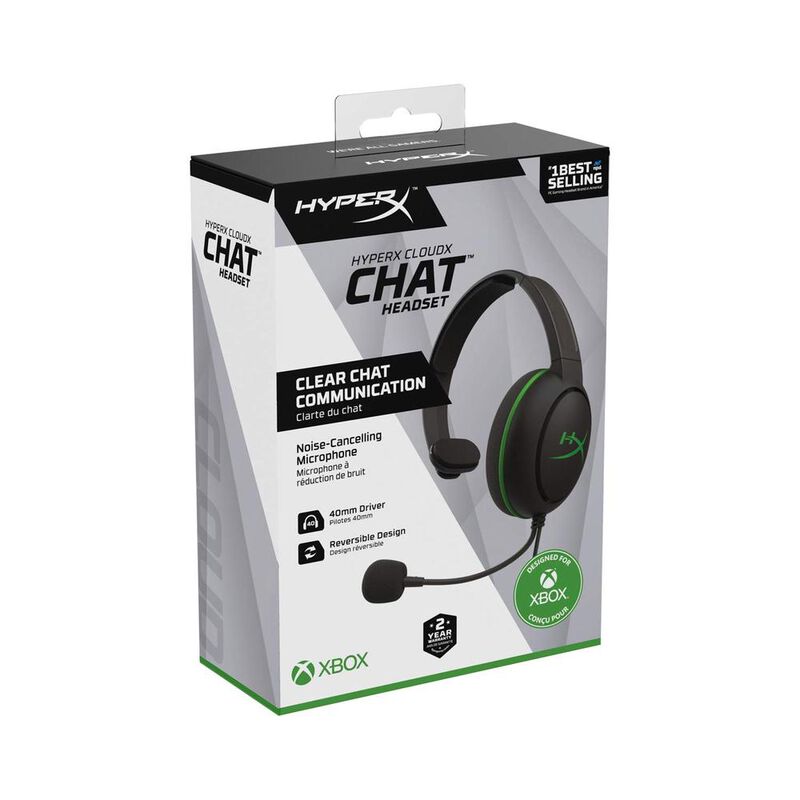 HyperX CloudX Chat Headset (Black-Green) - Xbox image number null