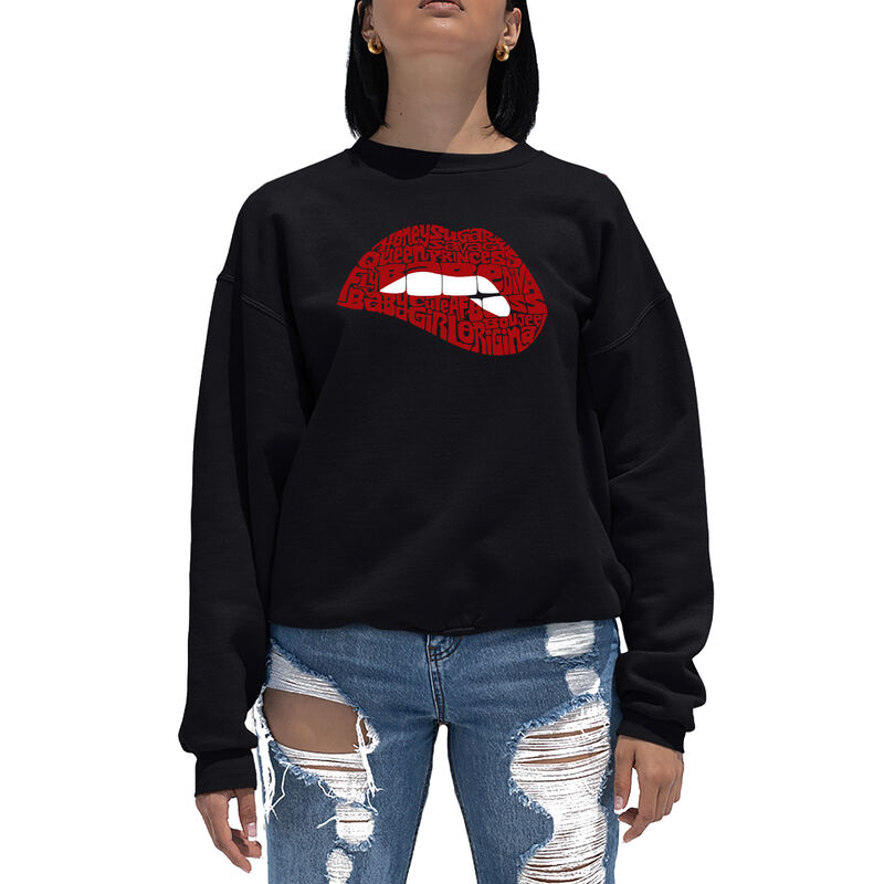 Sudadera De Cuello Redondo Word Art Para Mujer ... image number null