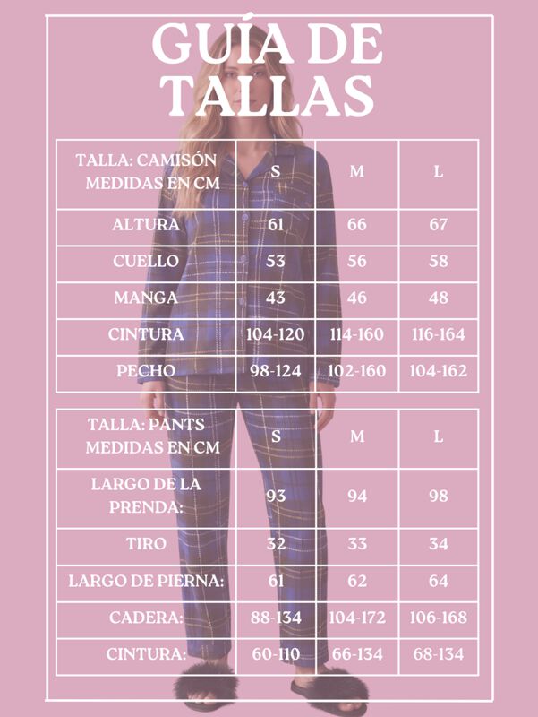 Pijama Navide&ntilde;a para Mujer con Botones Tela Sua... image number null