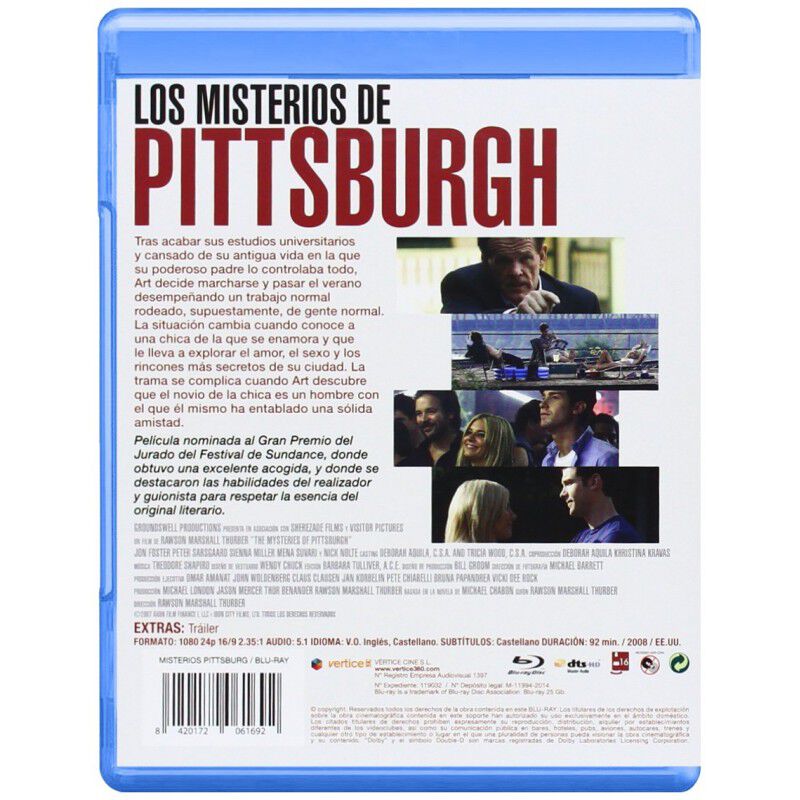 Los Misterios De Pittsburgh (blu-ray) image number null