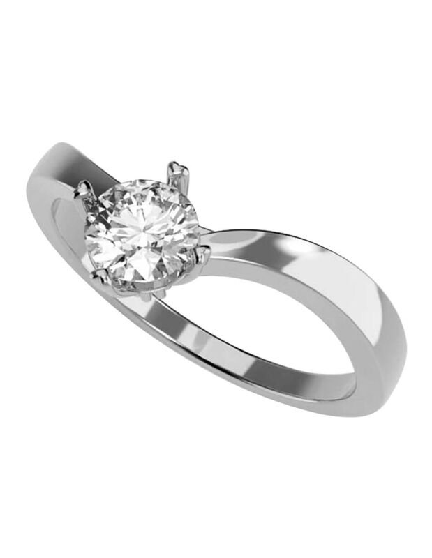 Anillo de Compromiso de 14K con Diamante de Lab... image number null