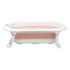 Ba&ntilde;era Para Bebe Tina De Ba&ntilde;o Plegable Y Compacta Con Termometro Rosa