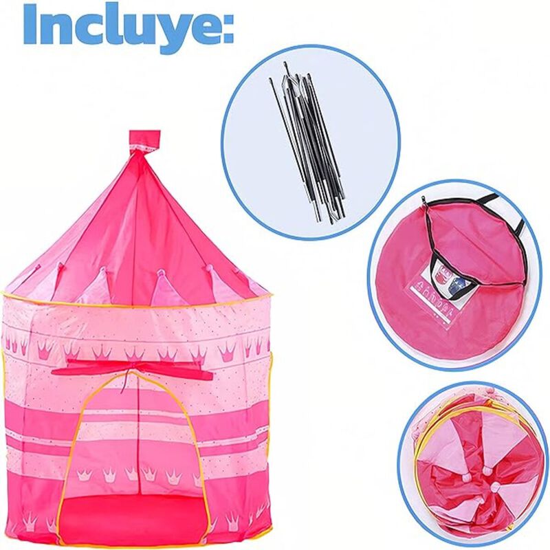 Casa de Campaña Rosa para Niños Bluelander image number null