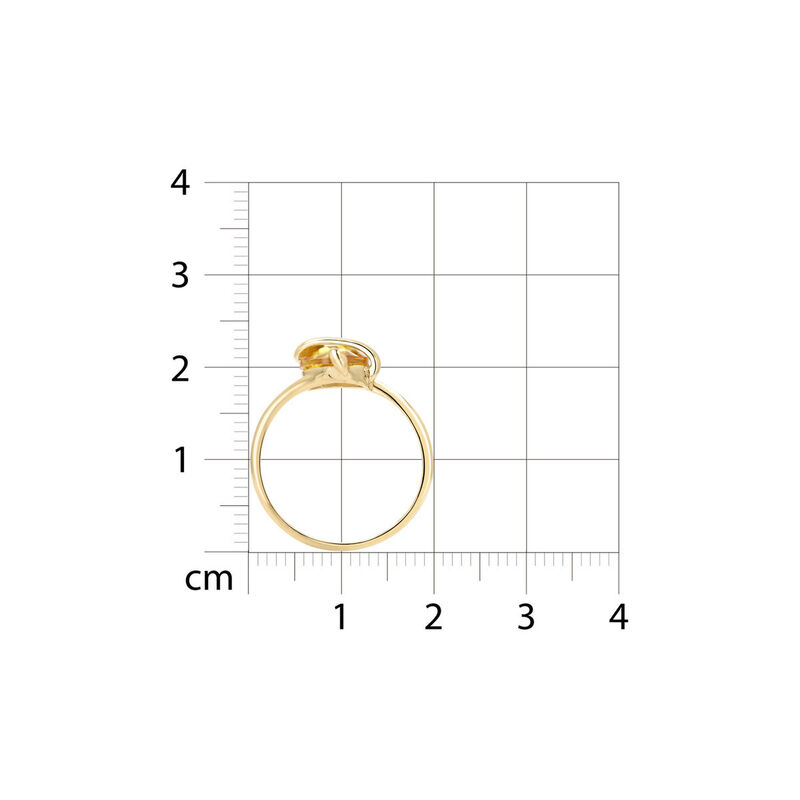 Anillo Promesa De Oro Amarillo 14k Con Zirconia... image number null