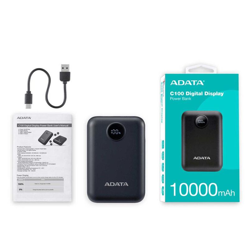 Bater&iacute;a Recargable ADATA C100 Powerbank 10000mA... image number null