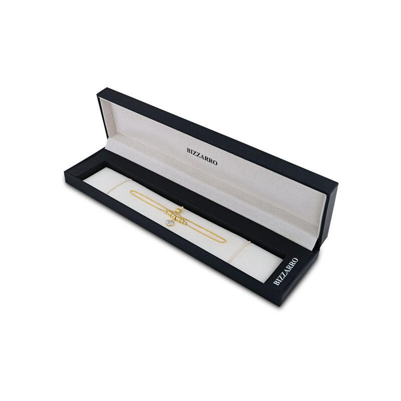 Pulsera De Oro Amarillo Y Blanco 14K Con Coraz&oacute;... image number null