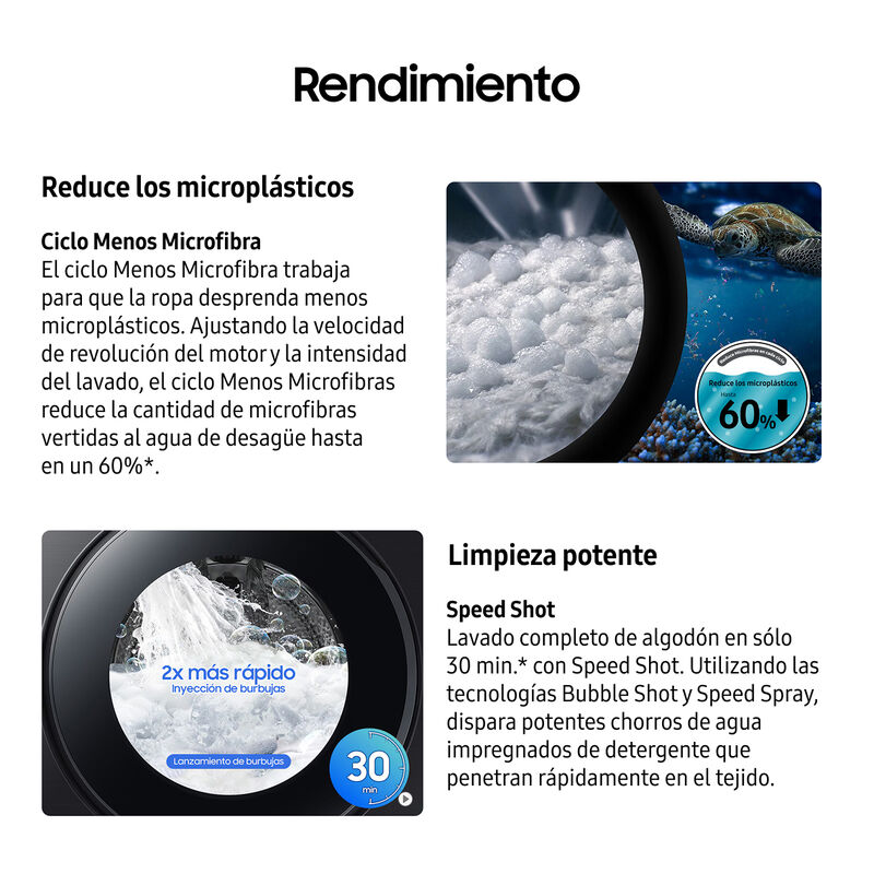 Lavadora Samsung 26Kg Frontal Ai Ecobubble Blan... image number null