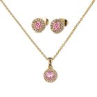 Set Joyería Mujer Oro 14k Collar Aretes Regalos Mamá Luckyly