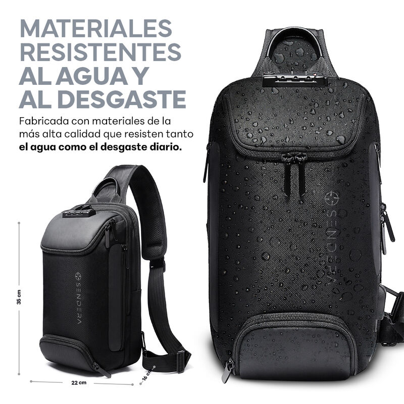 Mochila Crossbody Antirrobo Bandolera Mariconer... image number null