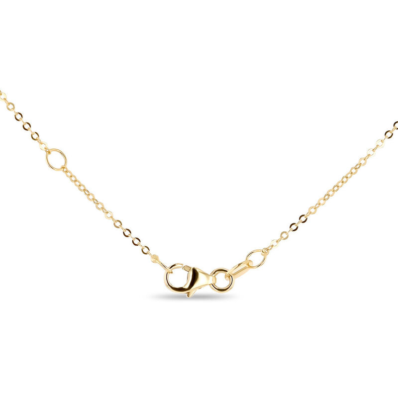 Dije Bicolor 10k Con Zirconias + Cadena (sku C)... image number null
