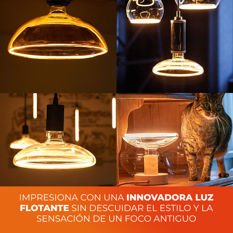 Foco Globo LED Filamento 6 W IRC 90, Luz &Aacute;mbar,... image number null