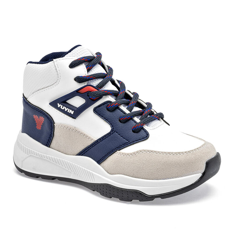 Yuyin Tenis urbano para ni&ntilde;o. Blanco marino gri... image number null
