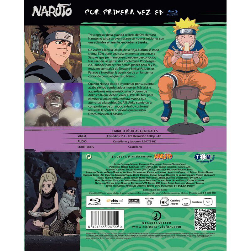 Naruto Caja 7: Episodios Del 151 Al 175 [blu-ra... image number null