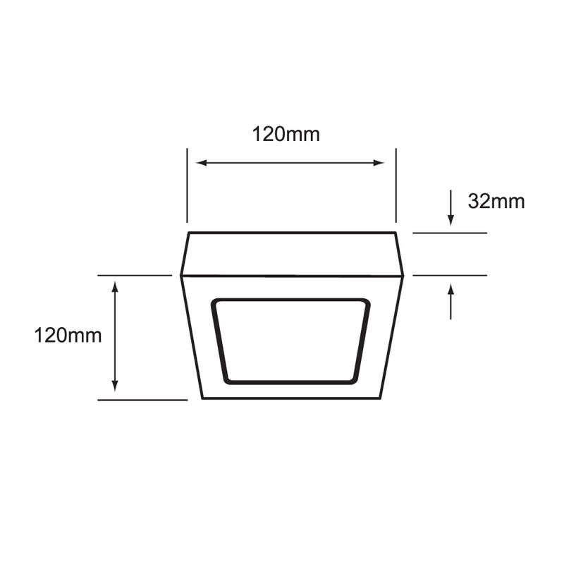 Lampara Sobreponer Techo Blanco 6w Luz D&iacute;a 6ptl... image number null