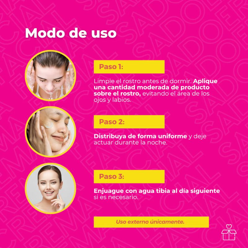 Pack 3 Mascarilla Para Dormir &Aacute;cido K&oacute;jico Sado... image number null