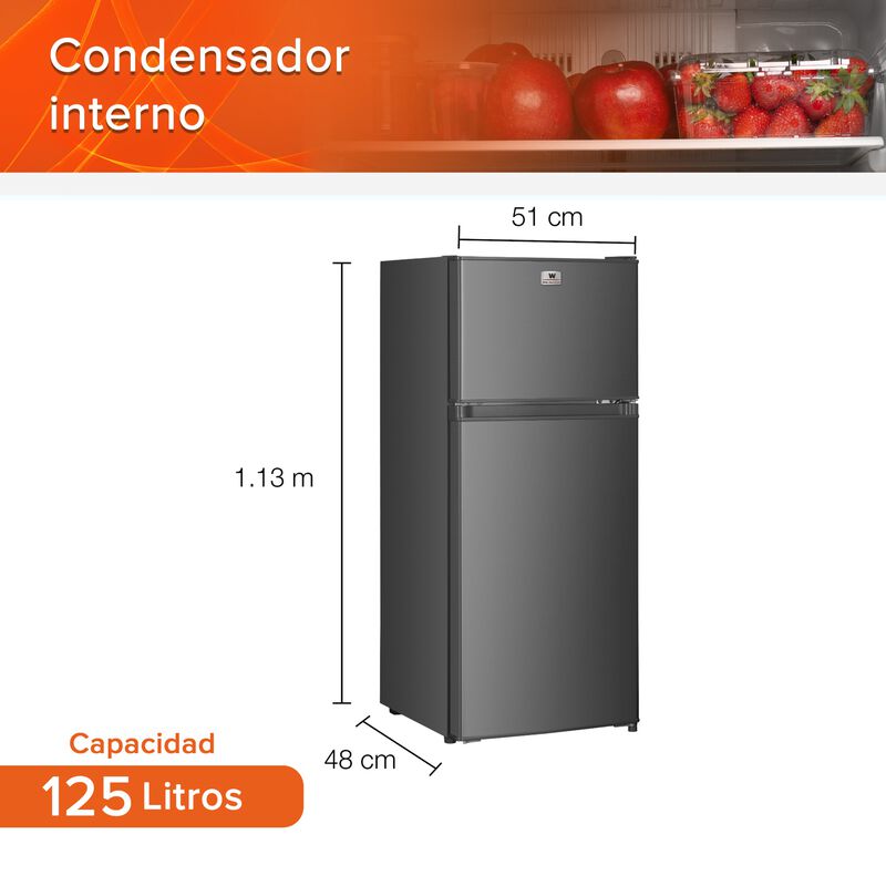Refrigerador Frigobar 4.4 Pies 125l White Westi... image number null