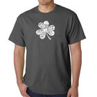 Camiseta Word Art Para Hombre - Kiss Me I'M Irish - Gris