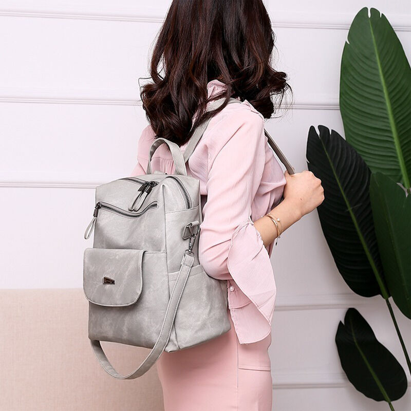 Mochila Antirrobo Gris para Mujer Casual image number null